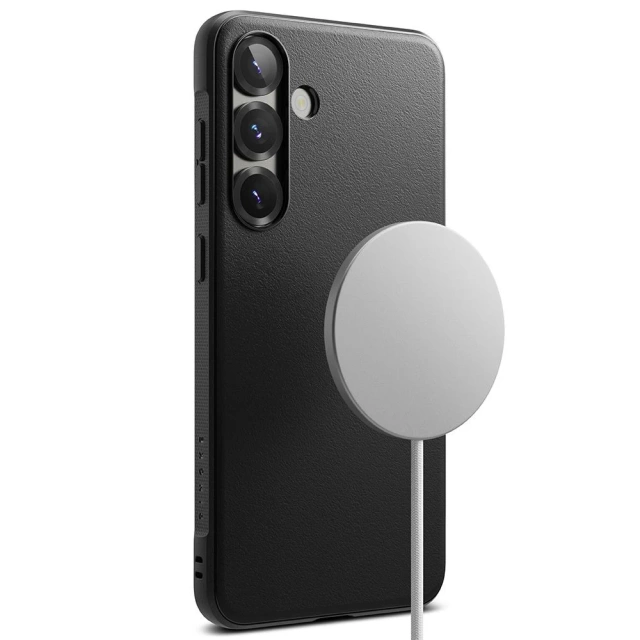 Чохол для Samsung Galaxy S25 Plus чорного кольору з магнітним кільцем MagSafe від Onyx