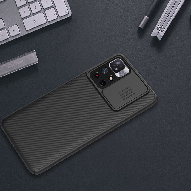 Puzdro Etui Nillkin CamShield pre Xiaomi Poco M4 Pro 5G Black