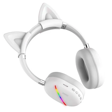 Bluetooth-навушники Somostel Kids білі SMS-CJ17 LED RGB