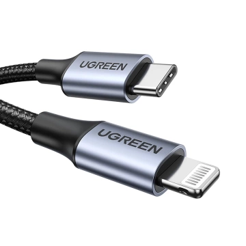 Kabel USB-C – Lightning 1m Ugreen US304 60759 MFi 3A Szary