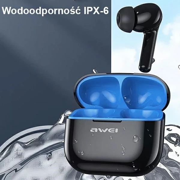 AWEI Bluetooth 5.3 T1 Pro wireless headphones docking station black