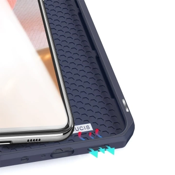 Pouzdro DUX DUCIS Skin X s flipovým krytem pro Samsung Galaxy A72 4G modrý
