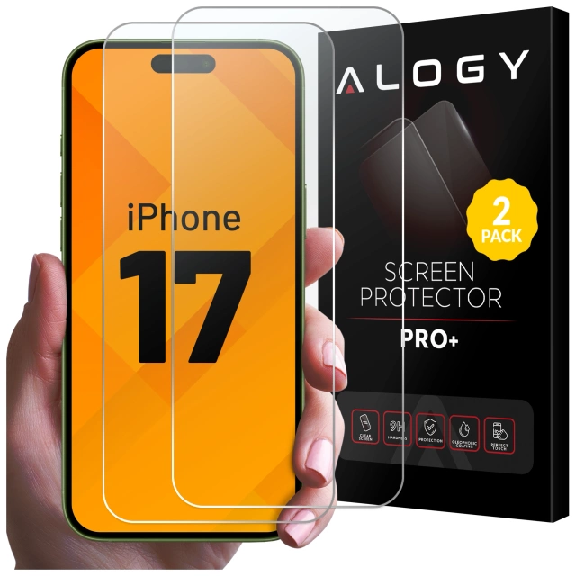 Gehärtetes Glas für Apple iPhone 16 Displayschutzfolie 9H Alogy Heavy Pro™️