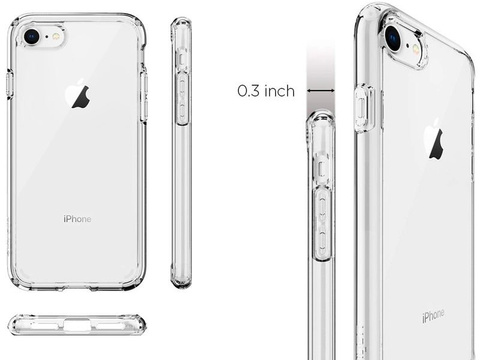 Spigen Ultra Hybrid 2 Hülle Apple iPhone 7/8 / SE 2022/2020 Crystal Clear Glass Alogie