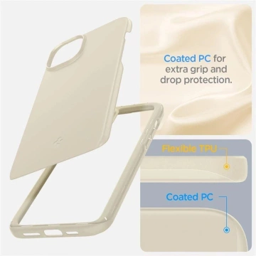 Pouzdro Spigen Thin Fit pro Apple iPhone 15 Plus - béžové