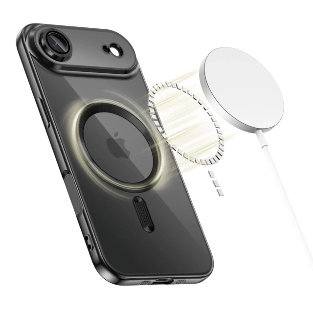 Etui do iPhone 17 Air Tech-Protect MagFlex MagSafe Przezroczysto-Czarne