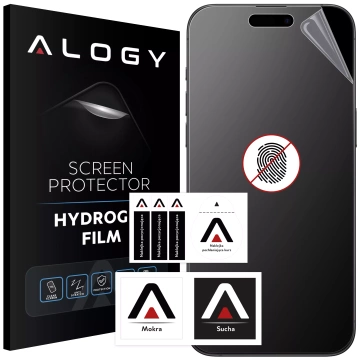 "MATTE" foil for Apple iPhone 16 Hydrogel Alogy HydroSkin Matte Pro™ for the screen for the "FREE FINGERPRINT" case