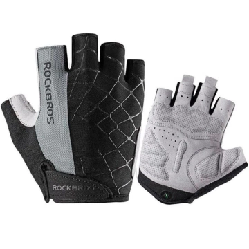 Rockbros S109GR Fahrradhandschuhe, Größe S - grau