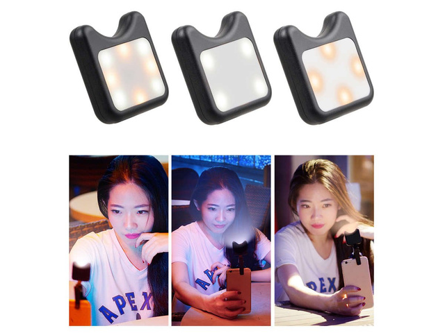 Apexel APL-3663FL 0,36x širokouhlá 15x makro šošovka LED lampa čierna