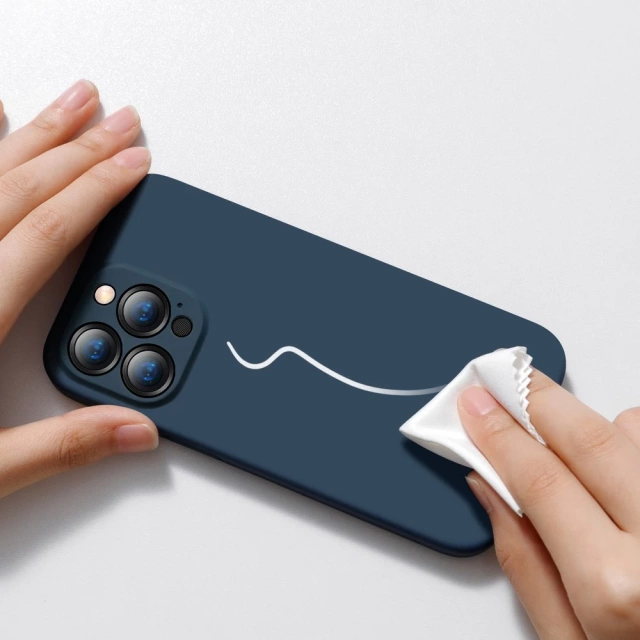 Baseus Tekuté gelové pouzdro Silikonový kryt pro iPhone 13 Pro Modrý (ARYT000703)