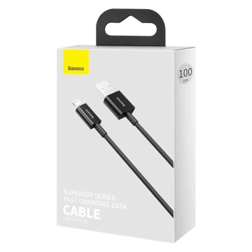 Baseus Superior USB kabel - Lightning 2,4 A 1 m černý (CALYS-A01)
