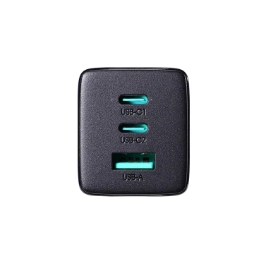 Joyroom TCG01 GaN 65W - Швидкий зарядний пристрій 2× USB-C Кабель USB-A 100W