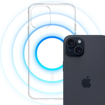 Protective case for Apple iPhone 15 3mk Clear MagCase