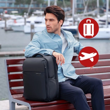 Pouzdro pro Apple iPhone 16 Pro Max Alogy MagSafe Hybrid Matte Case Matte Cover with Lens Protection Black