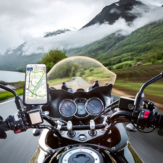 Kewig KWG-M8 motorcycle phone holder with QC 3.0 charger