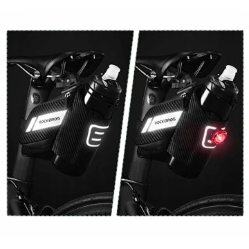 Сумка-сідло Rockbros C32BK 1.5L з кишенею для пляшки