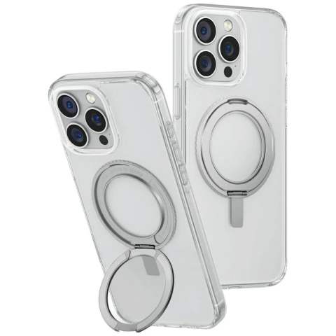 Priehľadný otočný stojan UNIQ Swivix o 360° pre iPhone 16 Pro Max