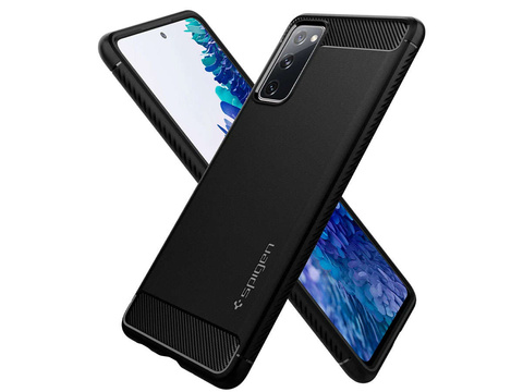 Чохол Spigen Rugged Armor для Samsung Galaxy S20 FE Matte Black Glass Alogy Full
