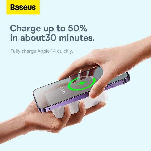 Powerbank Baseus Magnetic Mini 20000 mAh 20W Biały + Kabel USB-C