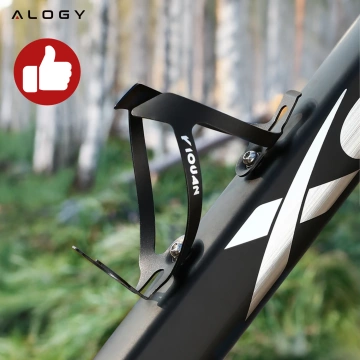 Water bottle basket, drink, water bottle, bicycle holder, universal water bottle holder, with space for Airtag, Black and red