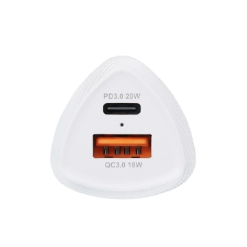 Forcell Carbon 38W PD 3.0 QC 3.0 USB-C and USB Car Charger