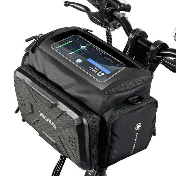 Сумка на кермо велосипеда Wildman 3L GS6 водонепроникна для смартфона