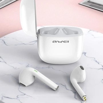 Dokovacia stanica pre slúchadlá AWEI Bluetooth 5.0 T28 TWS biela