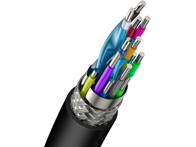 Kabel Baseus HDMI 2.0, 4K 60Hz, 3D, HDR, 18Gbps, 1m černý