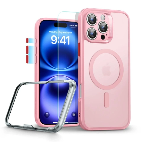 Etui ESR Classic Pro Set MagSafe iPhone 16 Pro Max Różowy
