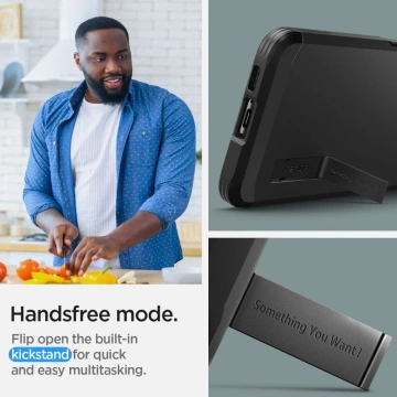 Etui Spigen Tough Armor pre Samsung Galaxy S23 Black