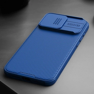 Magnetické puzdro Nillkin CamShield Pro pre iPhone 15 Plus s ochranou fotoaparátu – čierne