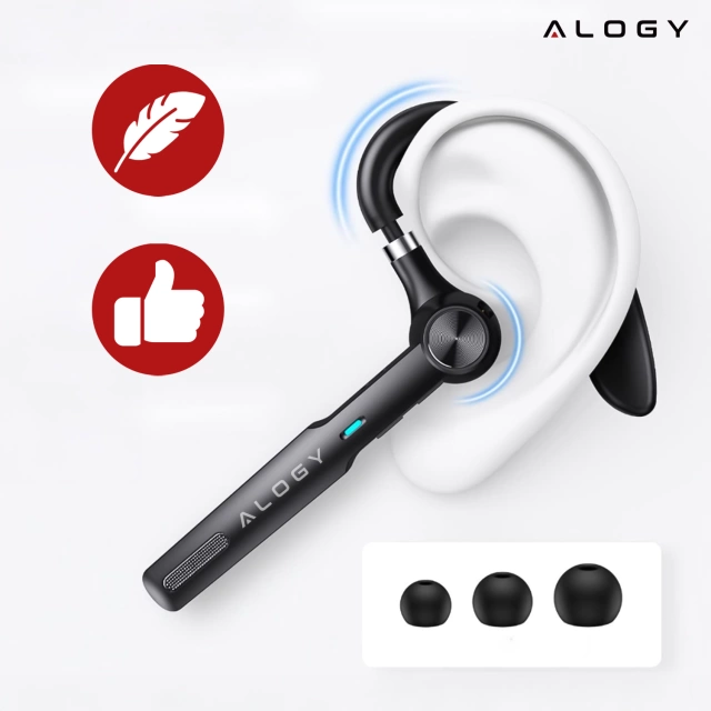 Kabelloses Headset für Bluetooth 4.0-Anrufe, Auto-Headset mit Display V8 Schwarz