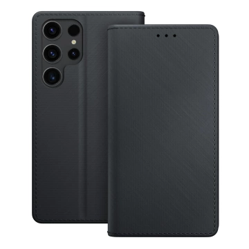 3mk Wallet Case Brieftasche für Samsung Galaxy S23 Ultra mit Magnetverschluss Schwarz