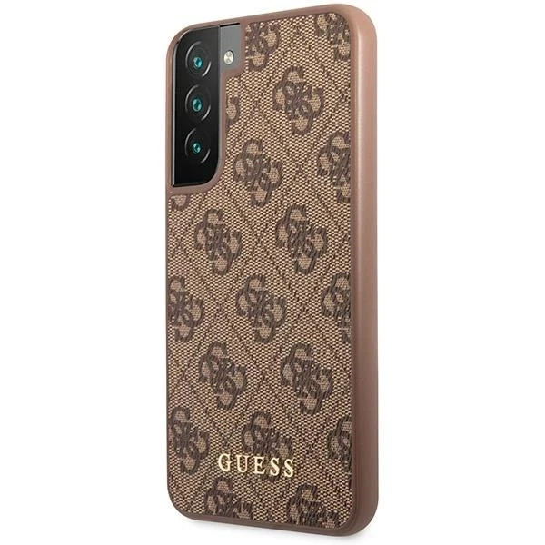 Etui Guess GUHCS23SG4GFBR для Samsung Galaxy S23 S911 бронзовий/коричневий жорсткий чохол 4G Metal Gold Logo