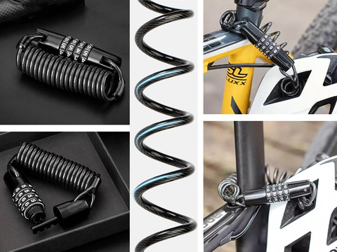 RockBros T609 Schwarzes Fahrradschloss