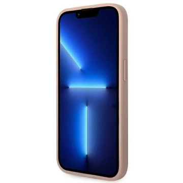 Pouzdro Guess GUHCP14LPSASBPI pro Apple iPhone 14 Pro 6,1" růžový/růžový Saffiano Strap
