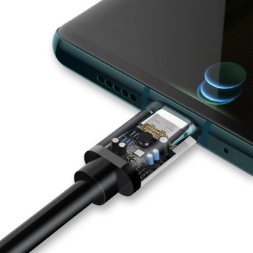 Dudao kábel USB kábel - USB Type C Super Fast Charge 1 m čierny (L5G-Black)