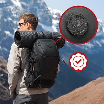 Bange Waterproof Backpack for Laptop 15.6" City Travel 45x30x16 cm for Work Airplane Men's Women's with USB Port Black