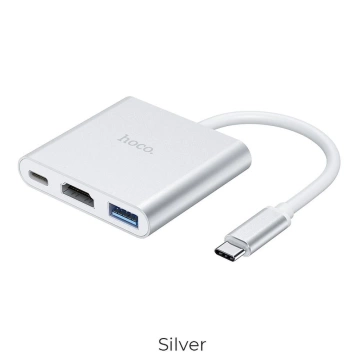 HOCO Adaptérový HUB HB14 Typ C (USB3.0 HDMI PD 67W) [EOL]