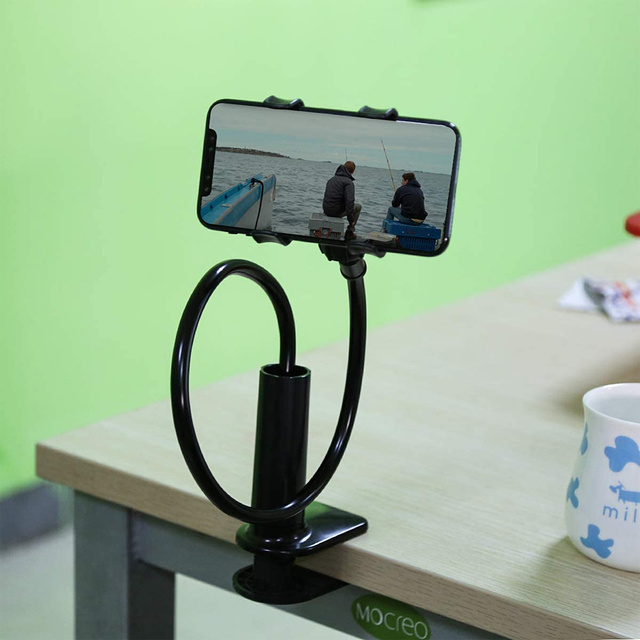 Alogy Flex Holder with Desk Clip Flexible Tripod Universal phone holder / Black