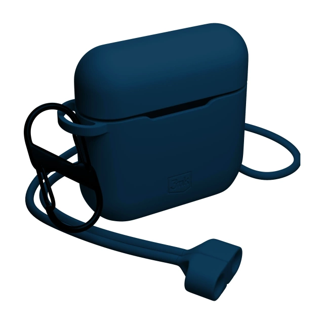 Etui 3mk silikónové puzdro na slúchadlá AirPods námornícka modrá do Apple AirPods 3. gen.