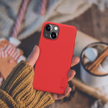 Nillkin Super Frosted Shield Pro strapazierfähige Hülle für iPhone 13 mini rot