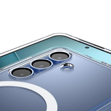 Puzdro Spigen Ultra Hybrid MagFit pre Samsung Galaxy S25, priehľadné