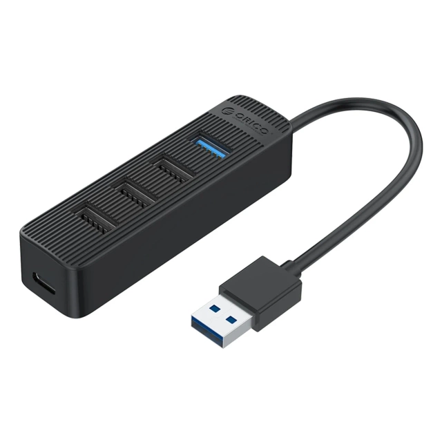 Hub USB Orico TWU32-4A 3.1 + 3x USB 2.0 + USB-C Zasilanie Czarny