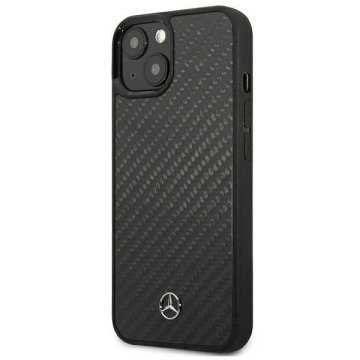 Ochranné pouzdro Mercedes MEHCP13MRCABK pro Apple iPhone 13 6,1" černo/černý karbonový pevný obal Dynamic Line