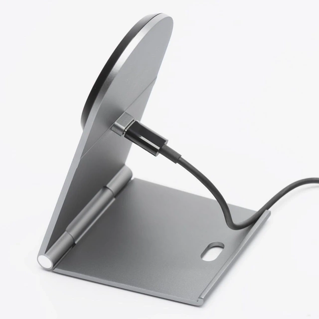Індуктивний зарядний пристрій Flip Charge Qi2 MagSafe 15W USB-C з алюмінію