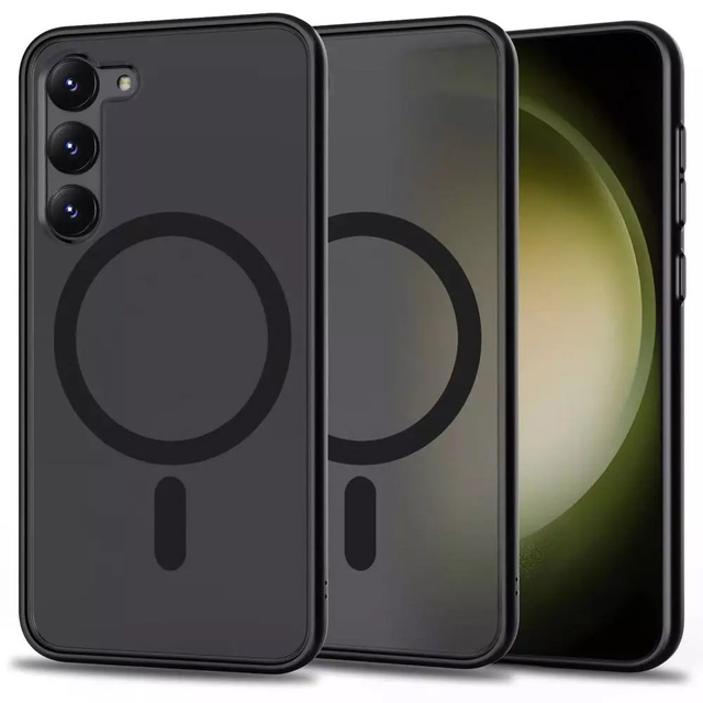 Створено з телефоном MagMat Case на MagSafe на Samsung Galaxy S23 Matte Black