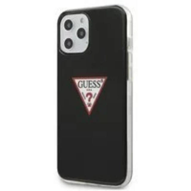 Guess GUHCP12MPCUCTLBK iPhone 12/12 Pro 6,1" чорний/чорний твердий чохол Triangle Collection