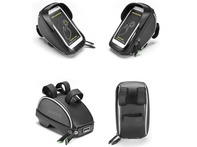 Taška na bicykel držiak telefónu RockBros 010-4BK Black