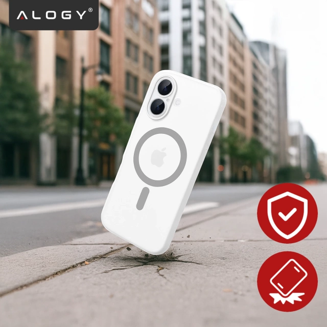 Kryt pre Apple iPhone 16 Pro Max Alogy MagSafe Hybrid Matte Case Matný kryt s ochranou šošovky čierny